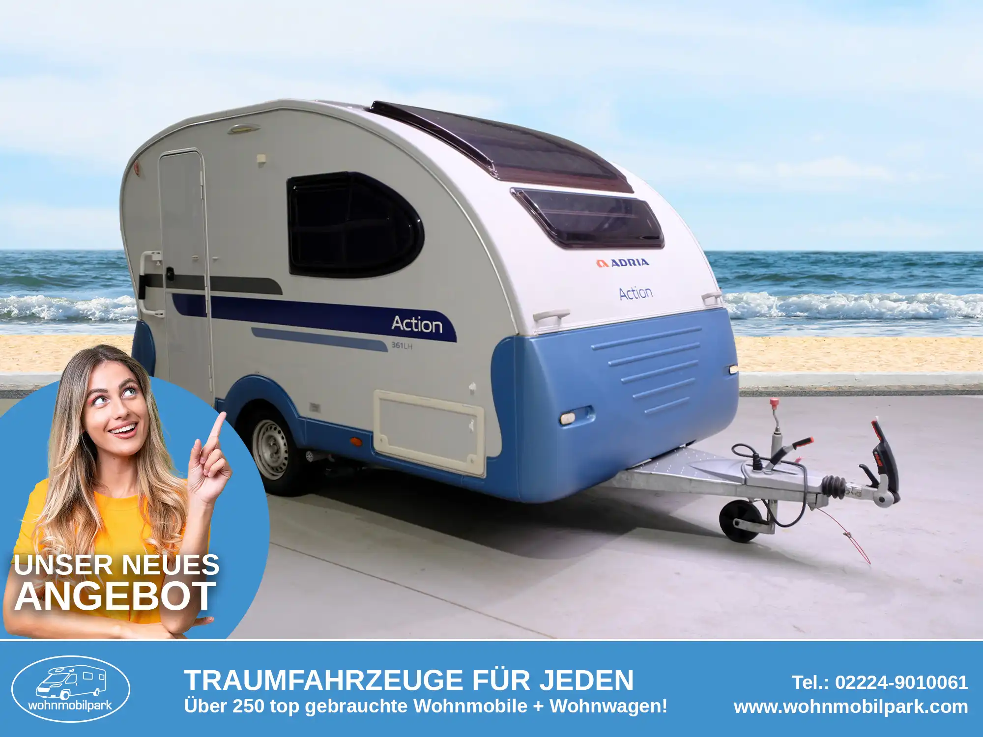 ADRIA Action 361 LH Wohnwagen gebraucht kaufen in Bad Honnef